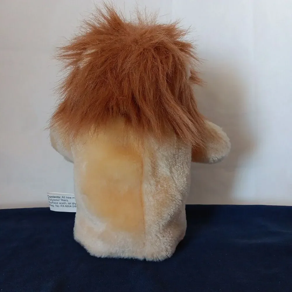 Learn & Play Lion Hand Puppet Plush 1997 Soft Vintage Imagination Toy